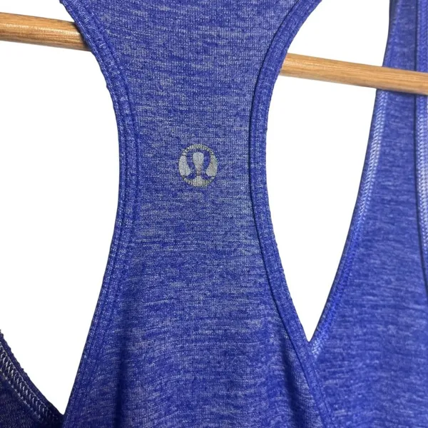 Lululemon Women's S Tank Top Blue Purple Heather Racerback Sleeveless Active - Image 3