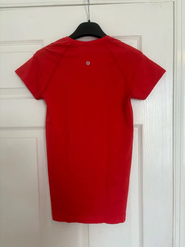 Red Lululemon Swiftly Tech Short Sleeve - Image 2