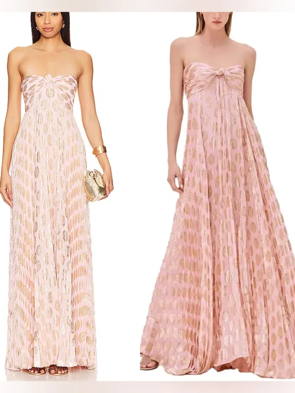 Alexis Maryana Maxi Dress Gown S/M/L Murex Pink Blush Gold Vacation S - Image 2