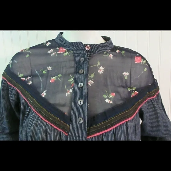 Anthropologie top by Free People bavy pinstripe S - Image 3