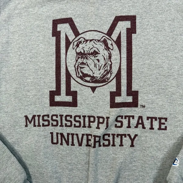 Mississippi State University Bulldogs Champion Crewneck Sweatshirt Size Small - Image 5