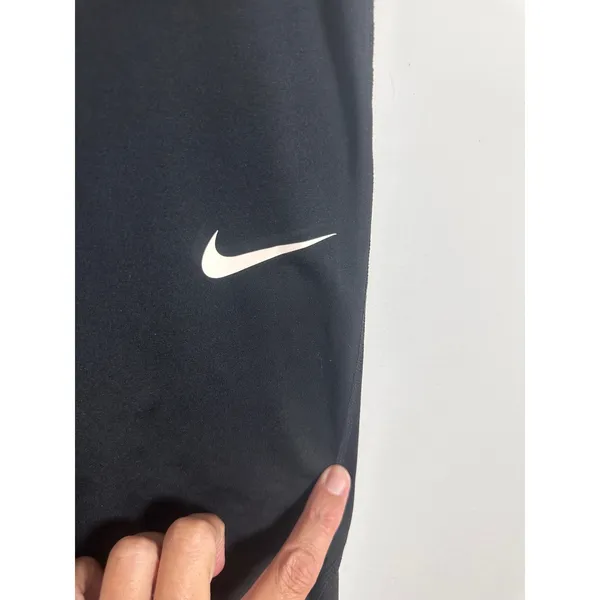 Nike Pro Dri-FIT‎ Womens Black Mid Rise Cropped Leggings CZ9832-010 Size M - Image 5