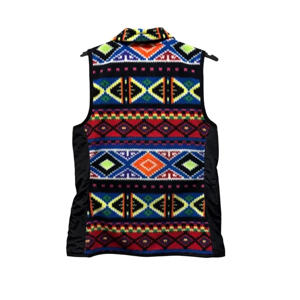 Lauren Ralph Lauren Active Fleece Aztec Print Vest Size XS Multicolor - Image 2