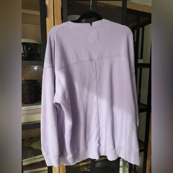 Aerie crewneck the chill sweatshirt off the rails graphic ribbed smiley face - Image 10