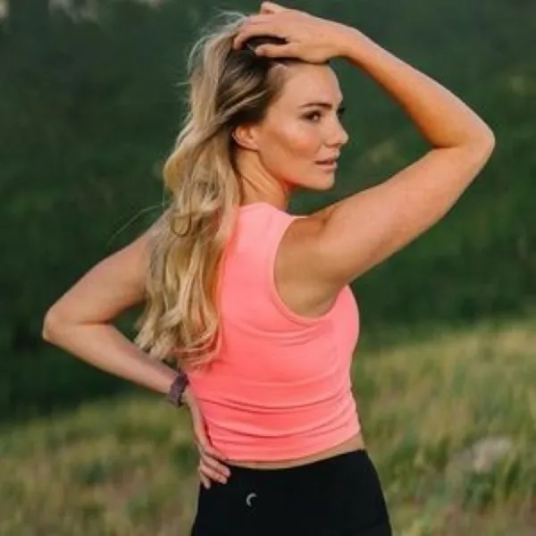 NWT Zyia Pink Flamingo Stronger Tank Size XXL Crop Top Gym Sport Yoga Running - Image 2