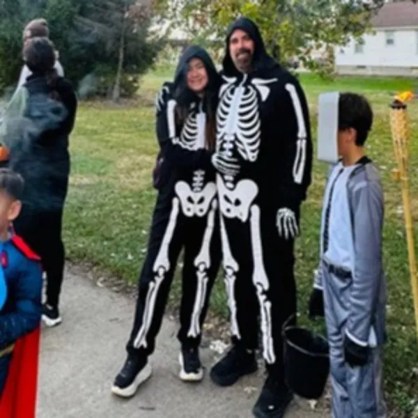 Spooktacular Creations Halloween Skeleton Costume Unisex Jumpsuit Union Suit LG - Image 8