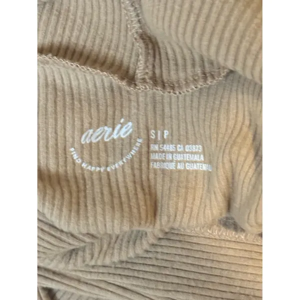 Aerie Ribbed Turtleneck‎ Tan Size Small - Image 8