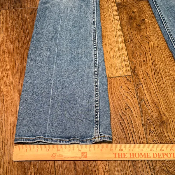 Old Navy Higher High-Rise Flare Jeans Medium Wash Mary Kate Size 8 western boho - Image 5