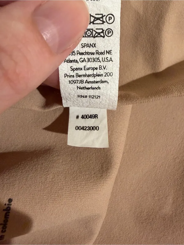 Spanx Ecocare Seamless Shaping Compression Boyshorts Nude Tan Size Medium - Image 6