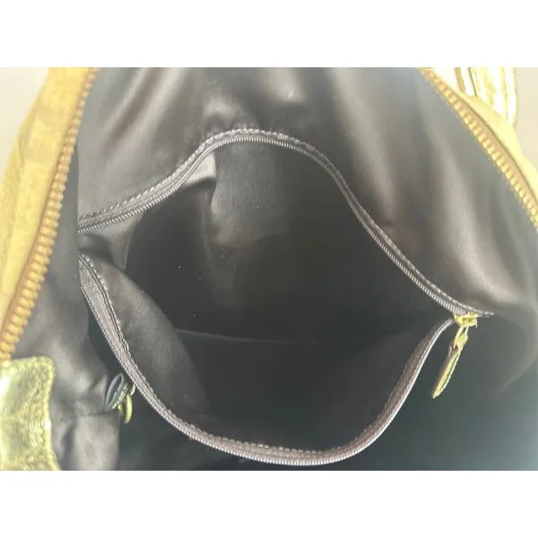 Coach Poppy Op Art Glam Tote Gold Metallic Ja Handbag - Image 6