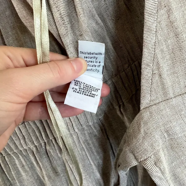 Diane Von Furstenberg DVF Sand Mellany Linen Blend Wrap Dress Size 6 - Image 11