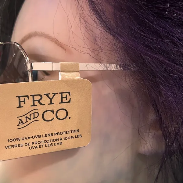 FRYE AND CO. Women's Aviator Sunglasses with Brown Lenses and Gold Frame - Image 3