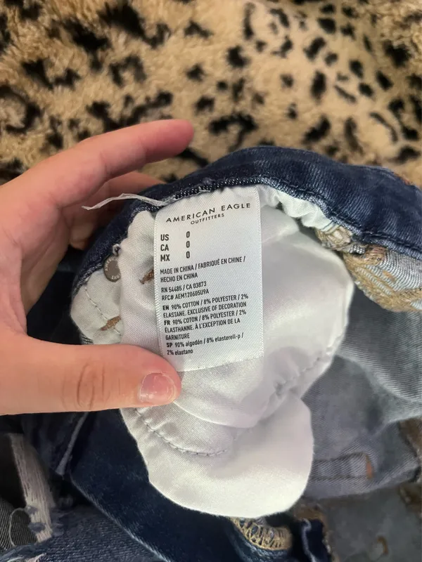 Next Level Stretch American Eagle Jean Shorts High-Rise - Image 3