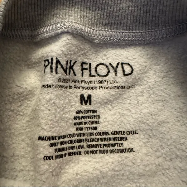 Pink Floyd Blue and Gray Crewneck Sweatshirt 100% cotton - Image 3
