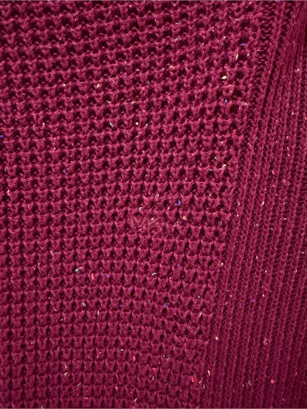 Large Michael Kors‎ sweater MK knit preppy sweater speckled color textured heavy - Image 3