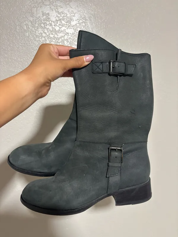 Cole Haan Women’s Boots faded black leather - Image 2