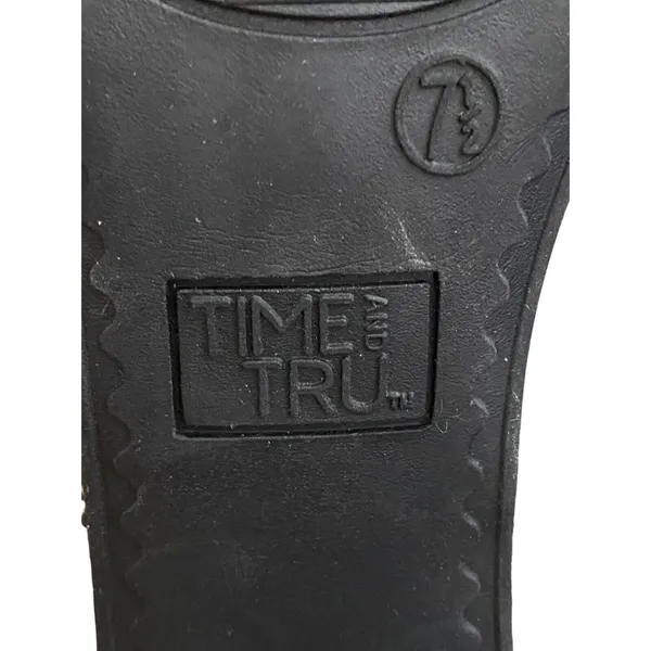 Time and Tru Memory Foam size 7.5 Women's Mid Boot Snake‎ Print - Image 5