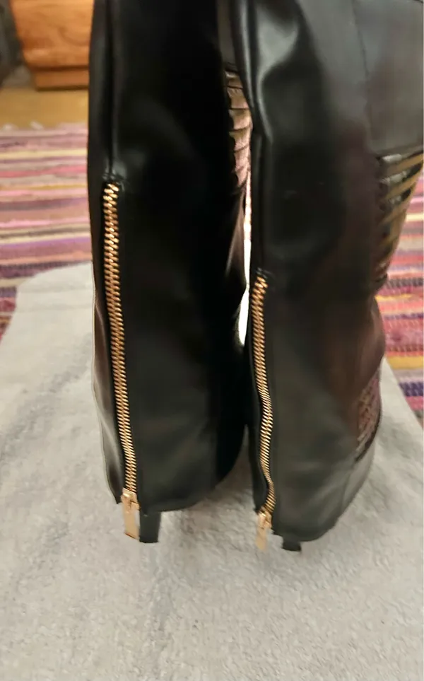 Azalea Wang Knee High Boots Black Size 8 - Image 4