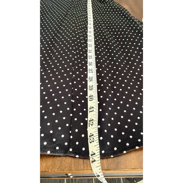 Torrid Black White Polka Dot Sweetheart Cutout Back Fit Flare Midi Dress Size 18 - Image 14
