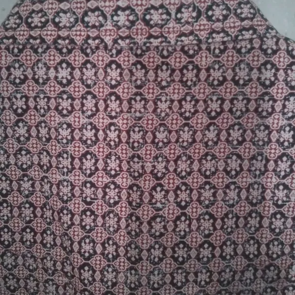 Panhandle S Western Pearl Snap Cowgirl Fitted Cotton Shirt in Pink Pattern - Image 4