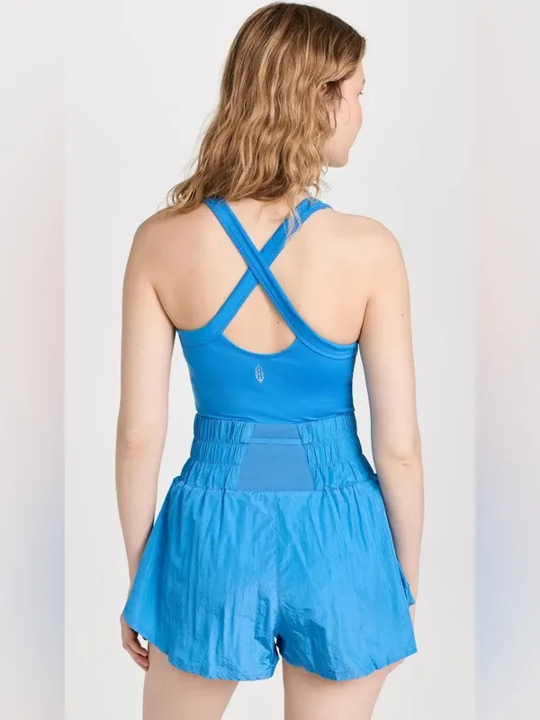 Free People Movement The Way Home Skortsie in Varsity Blue - Image 3