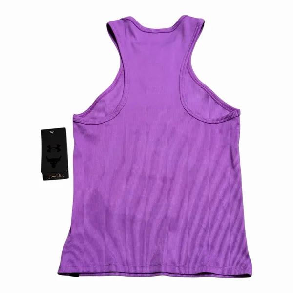 Under Armour Project Rock Womens‎ Ribbed Tank Top Size Small Purple Lilac - Image 3