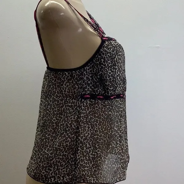 Zuliana Size Large Cheetah Print With Lace & Satin Shoulder Straps - Image 3