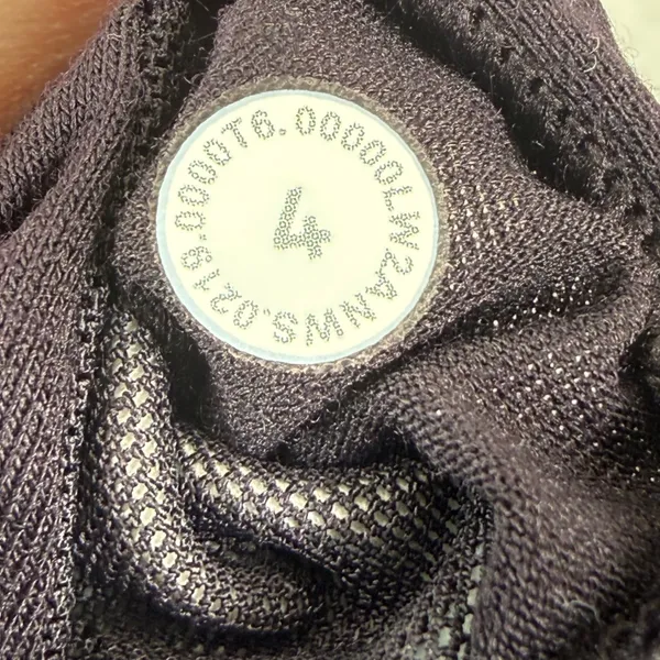 Lululemon Energy Bra Floral Print Strappy Back‎ Purple Multi Size 4 W7ANYS - Image 4