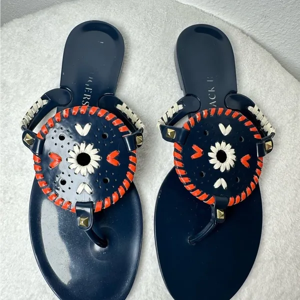 Jack Rogers Georgica Jelly Flip-Flop Thong Sandals - Image 5