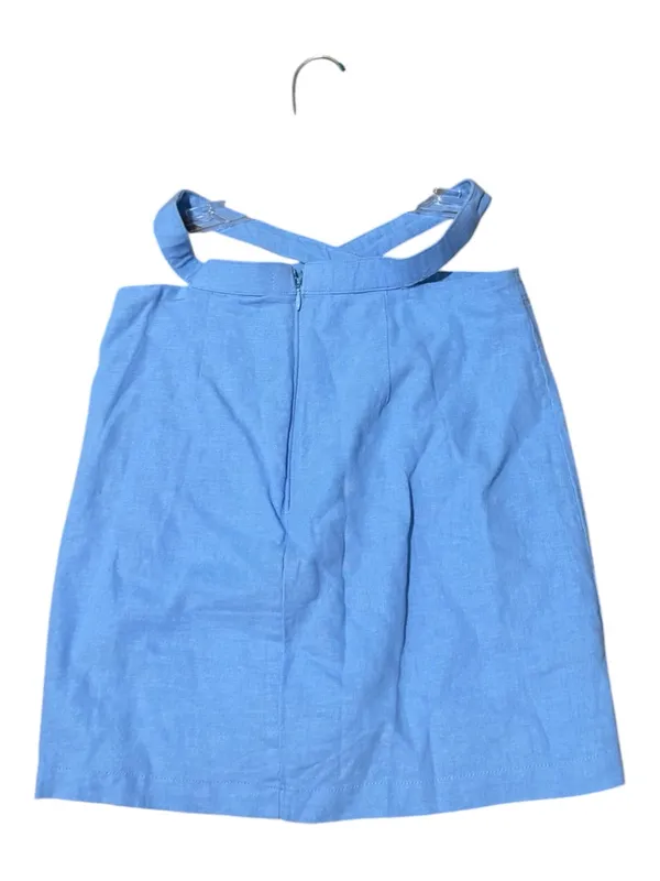 Abercrombie & Fitch Light Blue Linen Crisscross Strap Top Size XS - Image 3