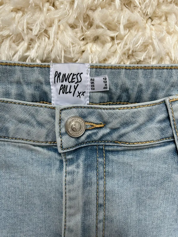 Princess Polly Denim Maxi Skirt Light Wash - Image 8