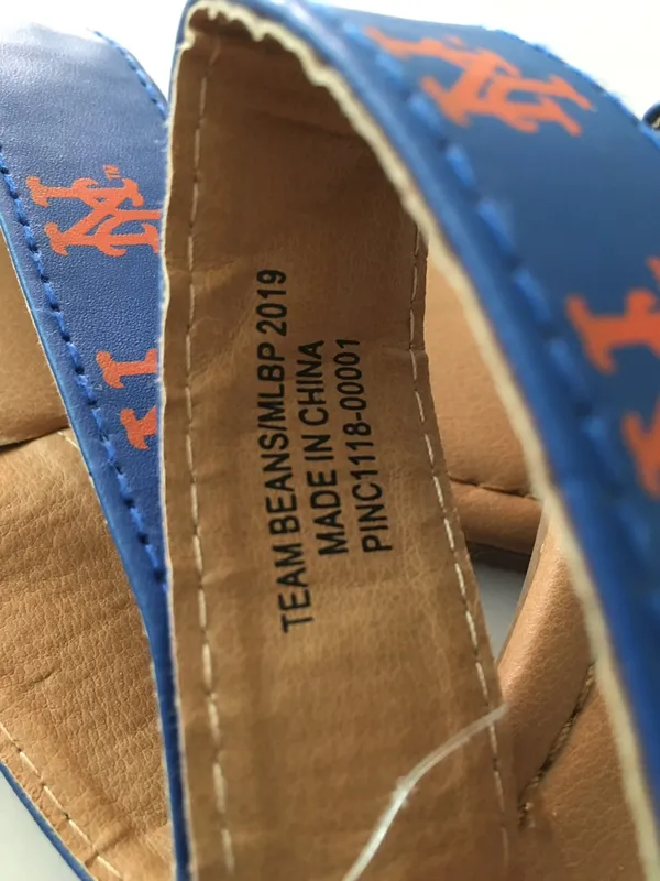 NY Mets Sandals Blue Size 7 - Image 3