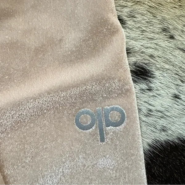 ALO YOGA Pink‎ Nectar Velvet Velour Leggings Size Large Y2K - Image 4