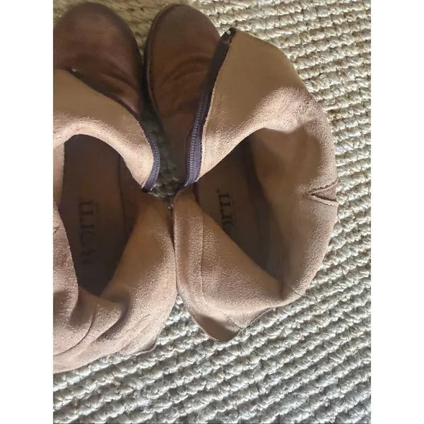 Born Elia Brown Suede Ankle Boots Womens 6М Side Zip Comfort - Image 7