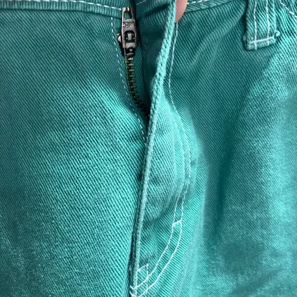 Dickies Carpenter‎ Pants Juniors 1/25 Green Cargo Utility Grunge Mid-Rise - Image 6