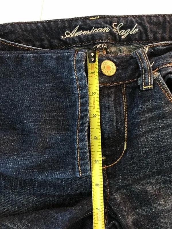American Eagle Outfitters Womens Skinny Jeans Dark Wash Stretch 2 - Image 5