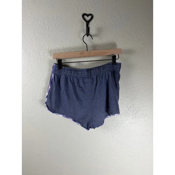 Y2K VS PINK Micro Mini Shorts Size Small Purple Loungewear Preppy Athleisure - Image 6
