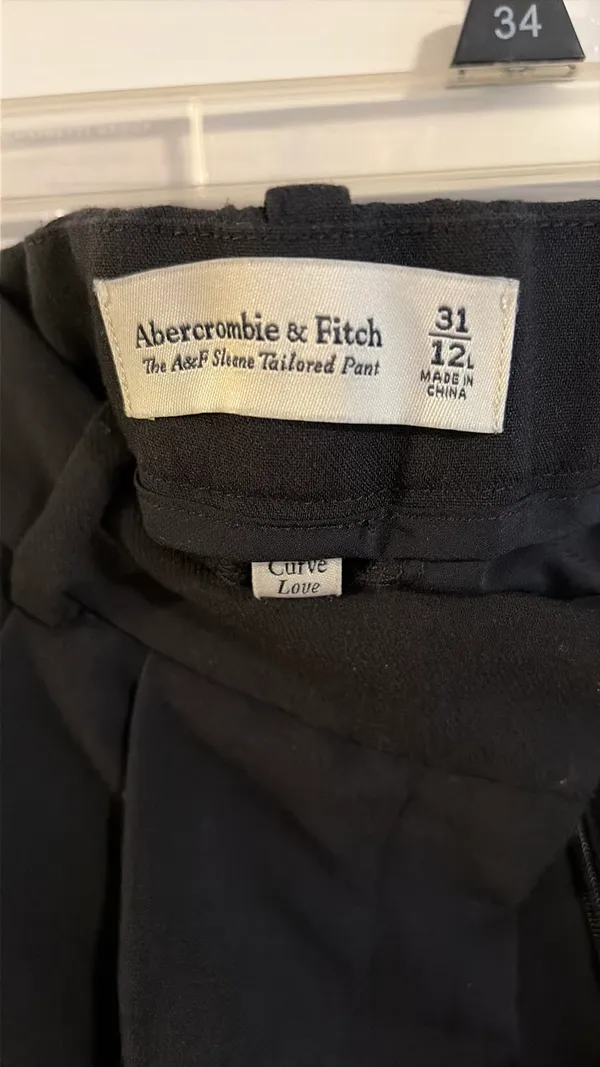 Abercrombie Sloane Tailored Pants Wide-Leg - Image 2
