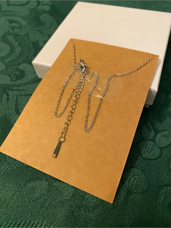 Faith Script Cross Necklace - Image 3