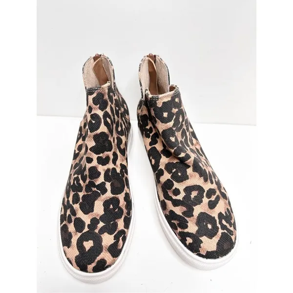 Steve Madden‎ Boots Womens Size 6 Claud Brown Black Leopard Print Ankle Bootie - Image 3