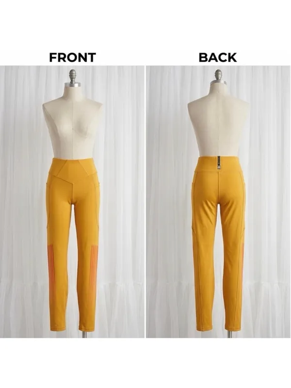 Savage X Fenty “Golden Era” Band It High Waist Leggings Size Medium - Image 4