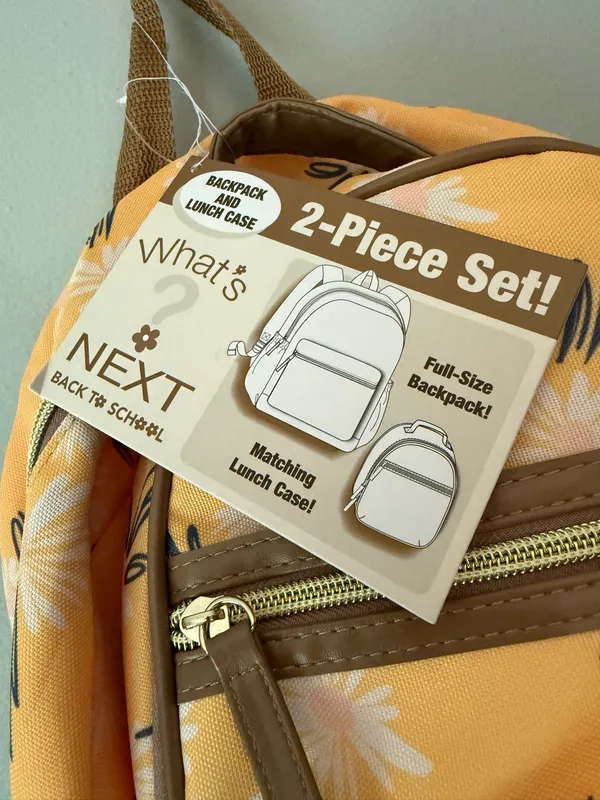 Yellow backpack and lunch bag - Image 2