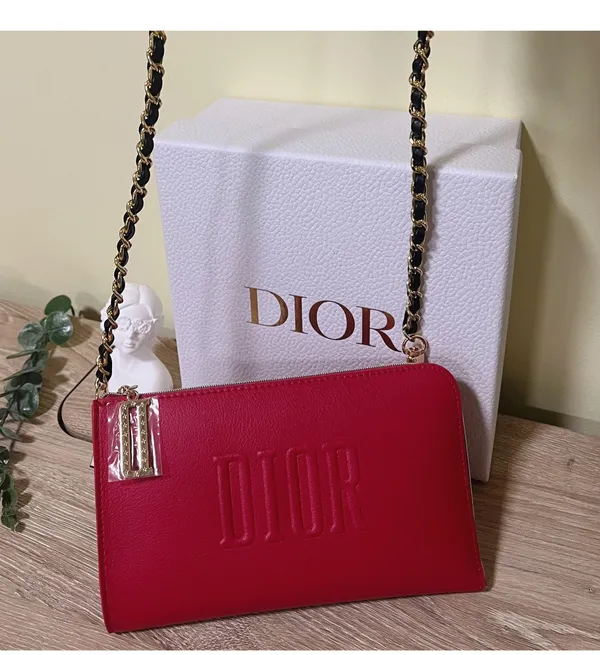 Dior Makeup Cosmetic Case Purse Pouch Shoulder Bag - Image 4