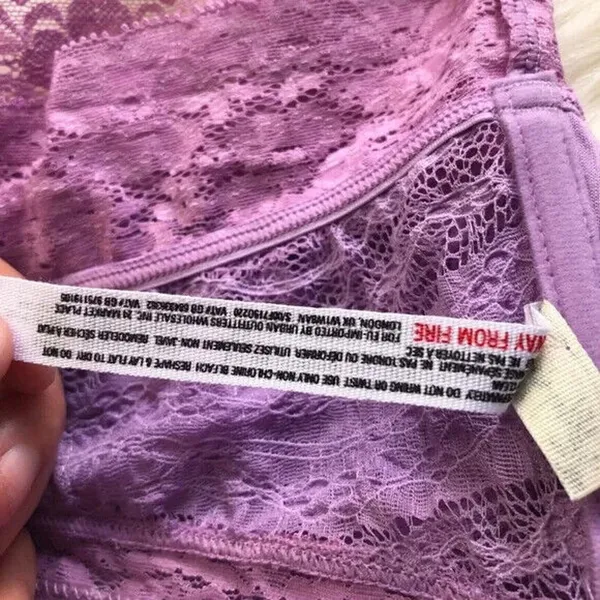 Free People Lace Bandeau Light Purple - Image 6