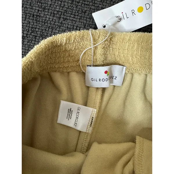 Gil Rodriguez Terry Port Shorts Banana Cream size XS NWT - Image 4