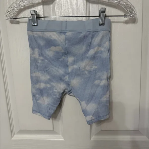 NWOT SKIMS SIZE XXS - Sky Blue quartz‎ Cloud print Rib Boxer Briefs - Image 5