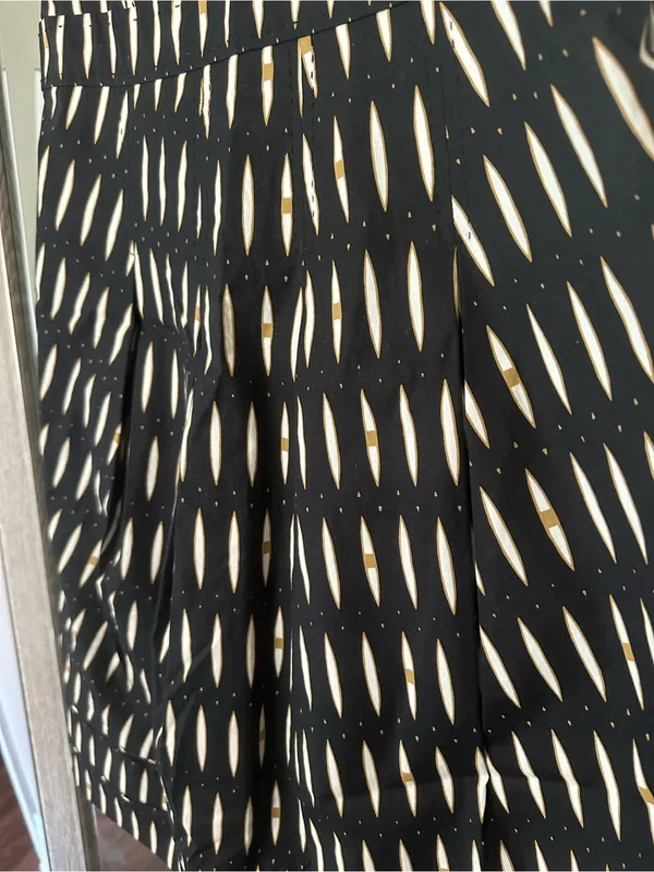 Tory Burch White And Black Patterned Sleeveless Midi Dress Size 6 Medium - Image 4