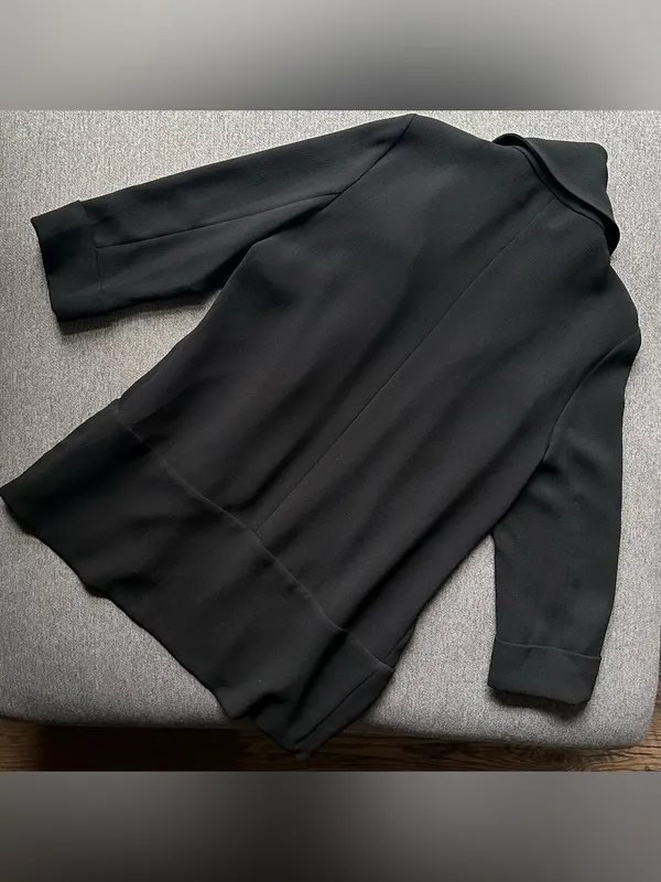 Aritzia Wilfred Chevalier Jacket Blazer Crepe 3/4 Sleeve Black Size 10 - Image 5
