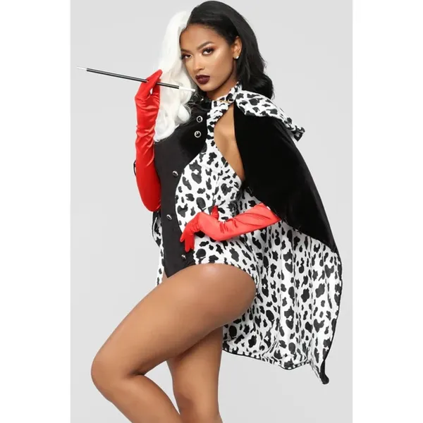 NEW Forplay Devilish Cruella De Vil Sexy Halloween Costume Size Small Medium - Image 6