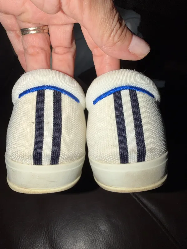 Rothy's White Low-Top Knit Sneakers with Cream Soles - Image 5